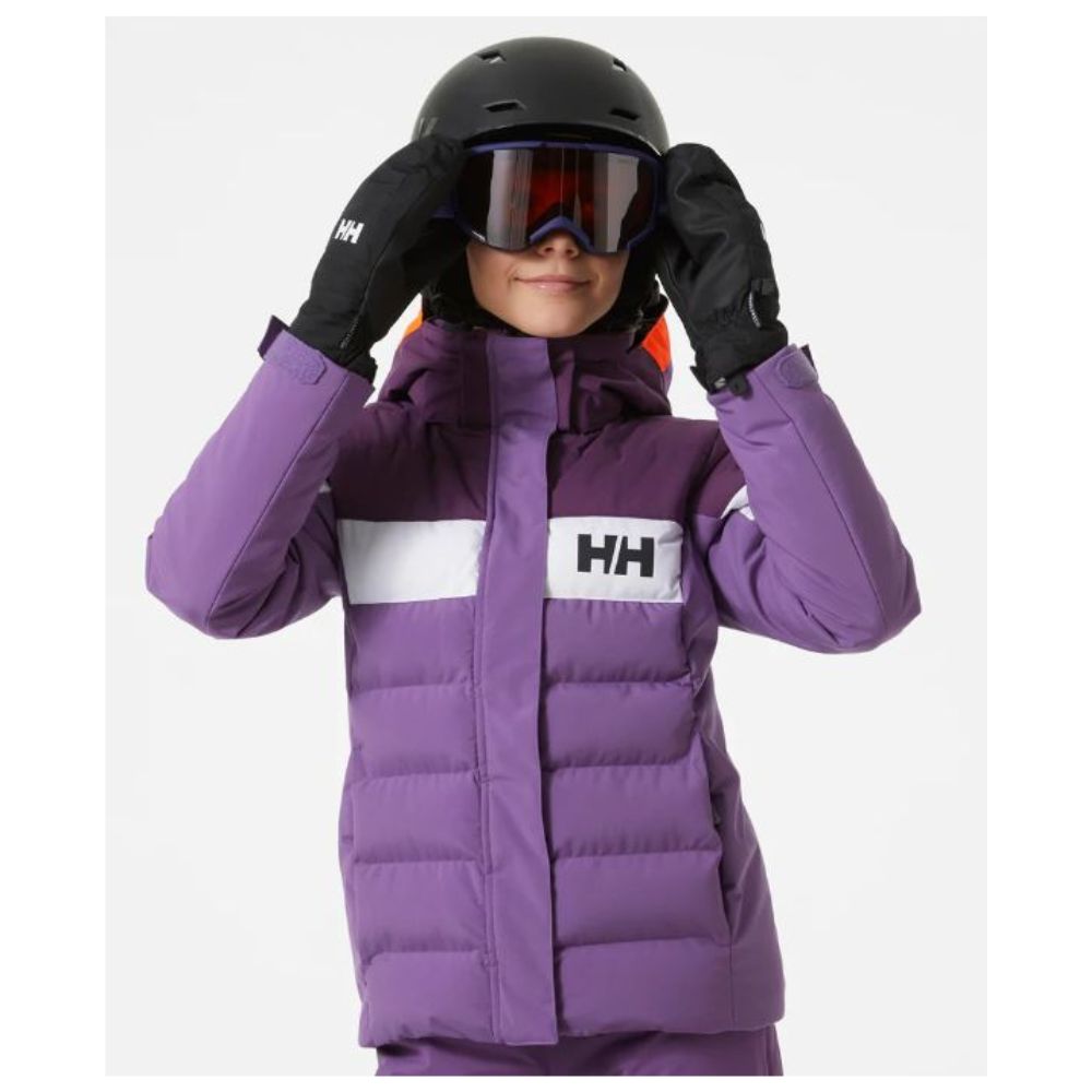 Helly Hansen Girls Ski Jacket & Legendary Ski Pants Bundle - Crushed Grape & Black