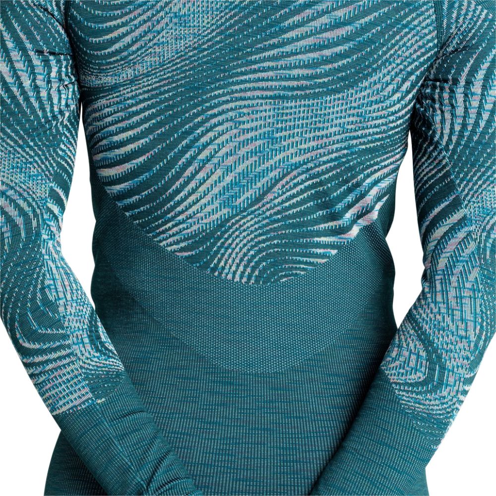 Odlo Blackcomb Eco Womens Base Layer Blue Wing Teal