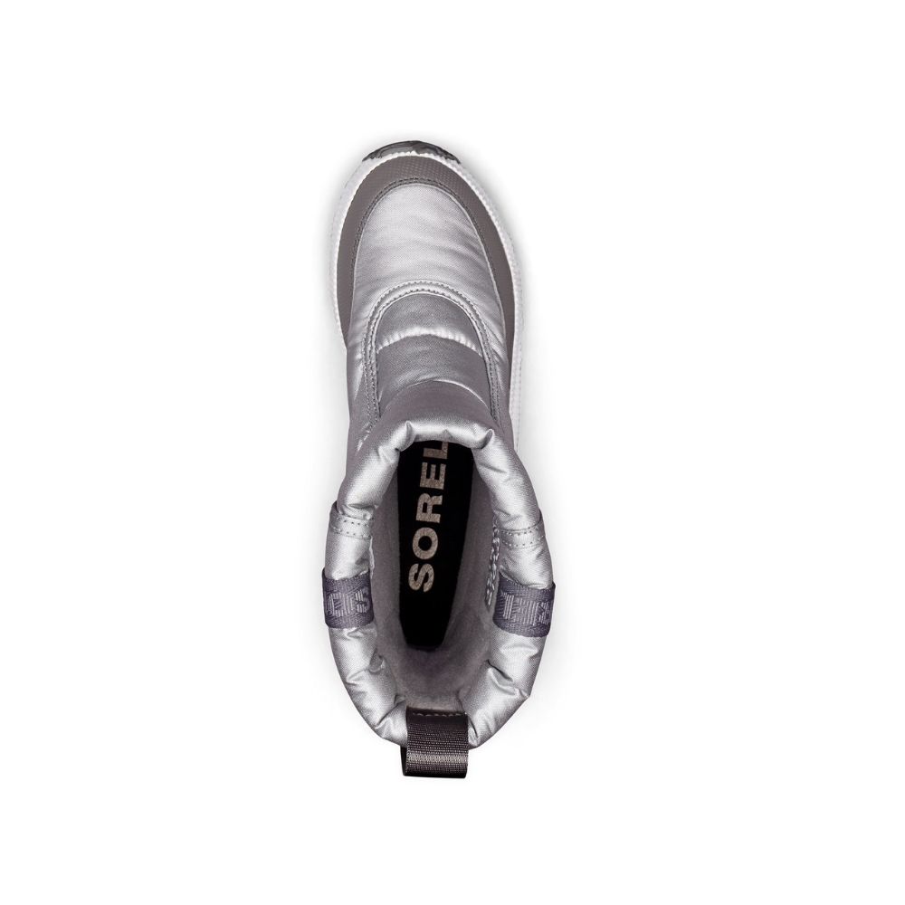 Sorel Out N About Puffy Mid Womens Winter Boot Silver Womens