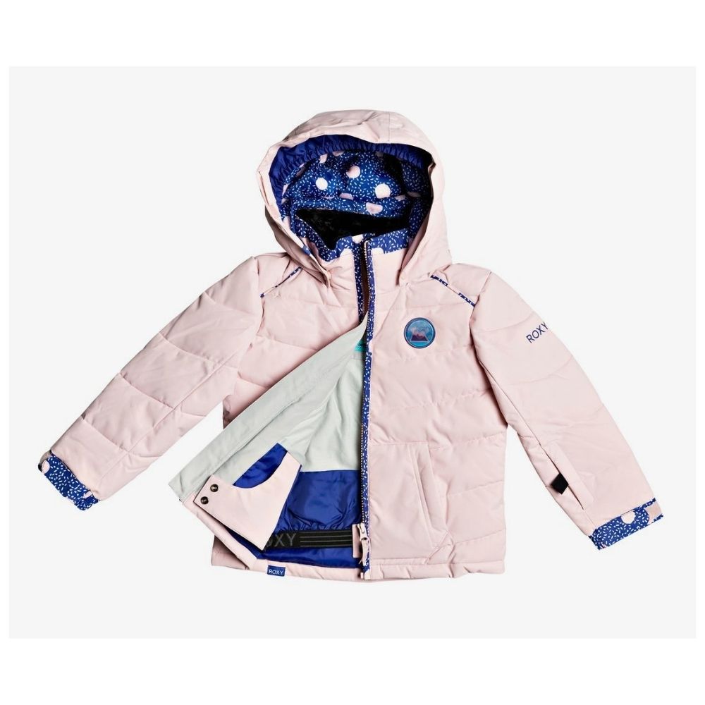 Roxy Anna Girls Ski Jacket - Powder Pink Age 3, Very Small Mark