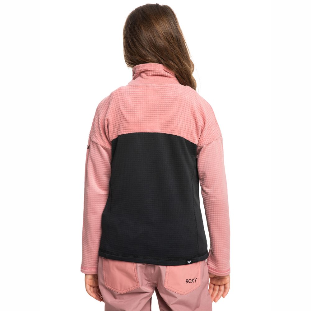 Roxy Sidley Girls Ski Fleece FZ Dusty Rose