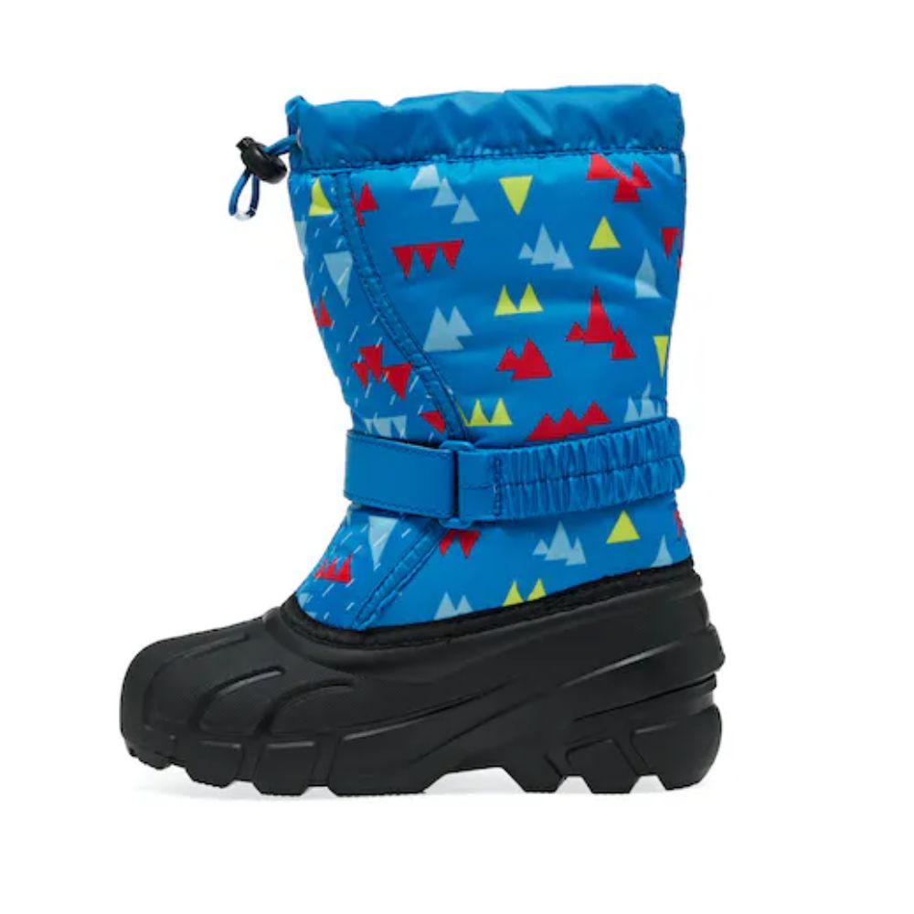 Sorel Youth Flurry Kids Snow Boots - Hyper Blue Print