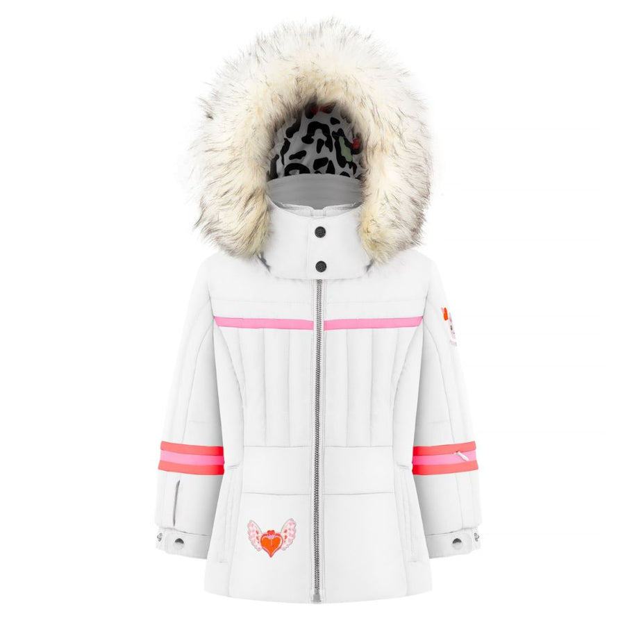 Poivre Blanc Girls Ski Jacket - Multico White 2-5 yrs